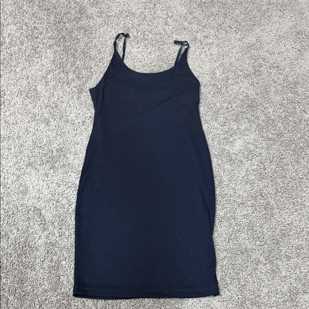 Navy Blue Sleeveless Dress